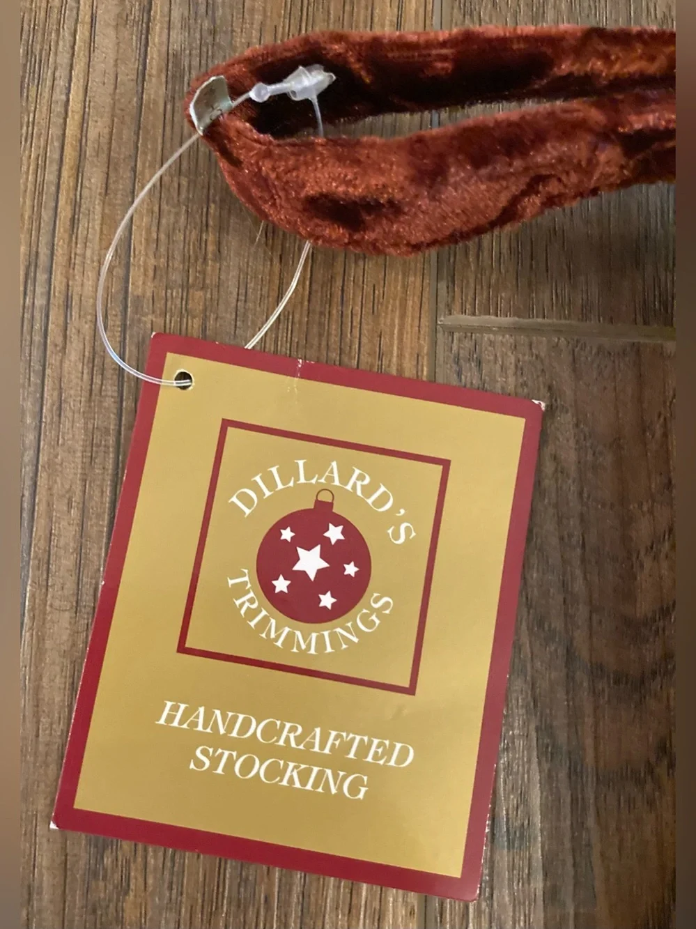NWT Dillard’s Trimmings Brocade & Tapestry Christmas Stocking